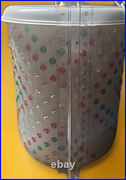 11 Vintage MCM 70s Lawnware Type Multicolor Hanging Swag Lamp Diamond/X Design