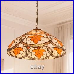16''Antique Bronze Single Head Glass Lamp, Autumn Leaf Tiffany Pendant Light, New 16''Antique Bronze Single Head Glass Lamp, Autumn Leaf Tiffany Pendant Light, New