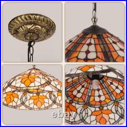 16''Antique Bronze Single Head Glass Lamp, Autumn Leaf Tiffany Pendant Light, New 16''Antique Bronze Single Head Glass Lamp, Autumn Leaf Tiffany Pendant Light, New
