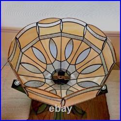 16 Vintage Tiffany Hanging Stained Glass Lamp Light Fixture Chandelier Swag