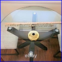 16 Vintage Tiffany Hanging Stained Glass Lamp Light Fixture Chandelier Swag