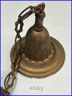 1920s Spanish Revival Pendant Light Hanging Hallway Lamp Original Antique