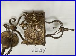 1920s Spanish Revival Pendant Light Hanging Hallway Lamp Original Antique