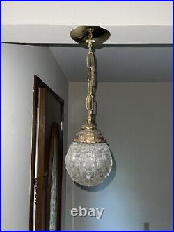 1974 Vintage Double Swag Hanging Diamond Globe