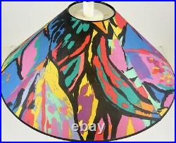 1980s Vintage Colorful Postmodern Memphis Sottsass Hanging Ceiling Lamp Pendant