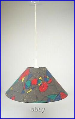 1980s Vintage Postmodern Memphis Sottsass Age Hanging Ceiling Lamp Pendant