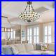 20 Antique Glass Pendant Lamp Vintage Tiffany Style Chandelier Hanging Light US