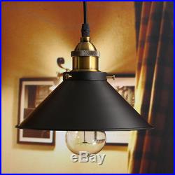 3/6pcs Retro Industrial Vintage Hanging Iron Ceiling Lamp Pendant Light Fixture