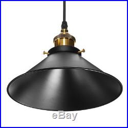 3/6pcs Retro Industrial Vintage Hanging Iron Ceiling Lamp Pendant Light Fixture