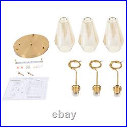 3 Light Vintage Pendant Lamp Hanging Lamp LED Ceiling Light Chandelier Fixture