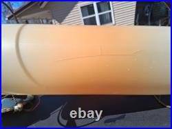 5 Vtg Mid Century Modern Danish Style Chain Hanging Lamp Wood Light Fixture