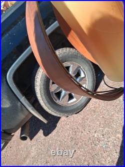 5 Vtg Mid Century Modern Danish Style Chain Hanging Lamp Wood Light Fixture