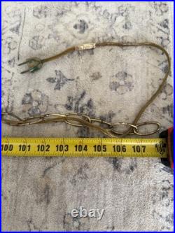 60's Groovy MCM Flower Daisy ToleHanging Ceiling Light Lamp Fixture Chandelier