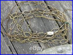 60s EF INDUSTRIES Hollywood REGENCY Glass PINEAPPLE Hanging SWAG Light withDANGLES