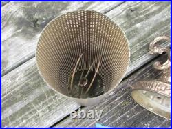 60s EF INDUSTRIES Hollywood REGENCY Glass PINEAPPLE Hanging SWAG Light withDANGLES