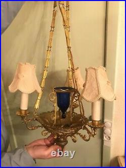 Antique Bronce Hanging Ceiling Hall Lamp Pendel