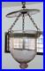 Antique Colonial Era Glass Lantern Hanging Bell Jar Light Hundi Lamp 4½