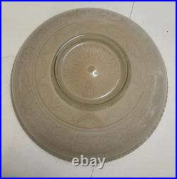 Antique Hanging Ceiling Light Lamp Fixture Glass Shade 1930's/1940's