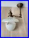 Antique Light Fixture Hanging Peerlite 1912 Original Vintage Clam Shell Lamp