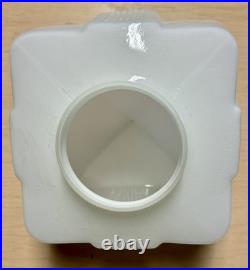 Antique Skyscraper Light Vintage Art Deco Fixture Pendant Milk Glass 1930-1940's