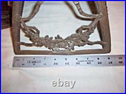Antique Slag Glass Hanging Lamp Light