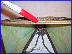 Antique Slag Glass Hanging Lamp Light