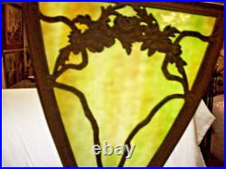 Antique Slag Glass Hanging Lamp Light