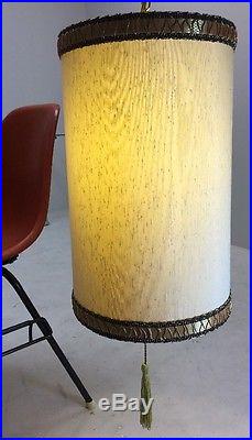 Antique Vintage Mid Century Modern Hanging Swag Lamp 1960s Eames Era