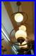 Art Deco Bauhaus Brass Milk Glass Ceiling Pendant Light Vintage Hanging Lamp