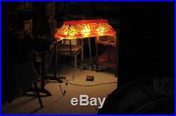 BILLARDS Pool Table Light Lamp Hanging Vintage Tiffany Jumbo Specialties USA 3