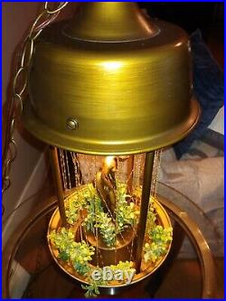 Beautiful Vintage Hanging Mineral Oil Rain Lamp 60's/70's Antique