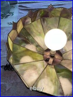 Beautiful Vintage Stained Glass Hanging Lamp Local Pickup Skokie IL