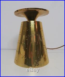 Beautiful vintage mid century hanging light lamp brass orig. 1950s stilnovo era