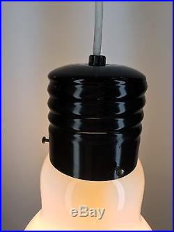 Best! Vtg Modern 70s Giant Light Bulb Hanging Light Fixture Lamp