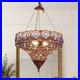 Bohemian Style Colorful Crystal Chandelier, 16in Restaurant Home Decoration Light