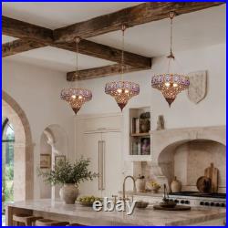 Bohemian Style Colorful Crystal Chandelier, 16in Restaurant Home Decoration Light
