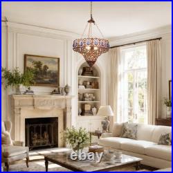 Bohemian Style Colorful Crystal Chandelier, 16in Restaurant Home Decoration Light