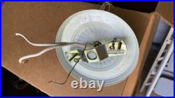 Bohemian White Enamel Glass Cut To Green Hanging Lamp Czech Pendant Chandelier