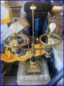 Chapman 1960's Black & Brass Study Light, French Style