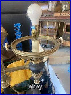 Chapman 1960's Black & Brass Study Light, French Style