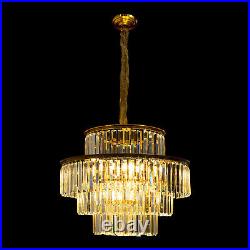 Crystal Chandelier Luxury LED Pendant Lamp Ceiling Lighting Fixture Living Room