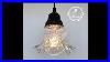 Delicate Ruffled Hobnail Antique Pendant Light