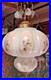 Falkenstein Pink Opalescent Floral Bubble Hanging Swag Lamp Light with Crystals