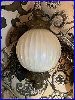 Falkenstein Vintage Brass Accent Globe Style Hanging Lamp (2)
