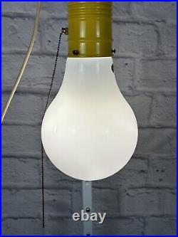 Giant Light Bulb Pendant Swag Hanging Lamp Ingo Maurer Style Vintage Mod Pop Art