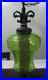 HUGE 25 Green Optic Dimple Glass Hanging Swag Lamp withDiffuser Mid Century MCM
