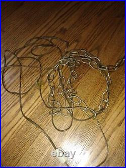 Hanging Swag Light Lamp Amber Glass Vintage MCM MID Century Hollywood Regency Hanging Swag Light Lamp Amber Glass Vintage MCM MID Century Hollywood Regency