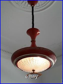 Hanging vintage pendant lamp diabolo scandinavian