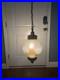 Hollywood Regency Style Hanging Globe Light Fixture Vintage