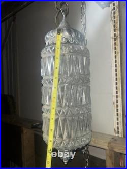 Hollywood Regency Vintage Hanging Swag 2-Light Socket Chain